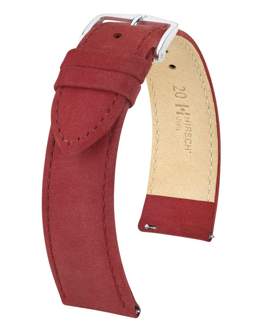 Hirsch Nubuck - Texture Leather Osiris Watch Strap w/QR