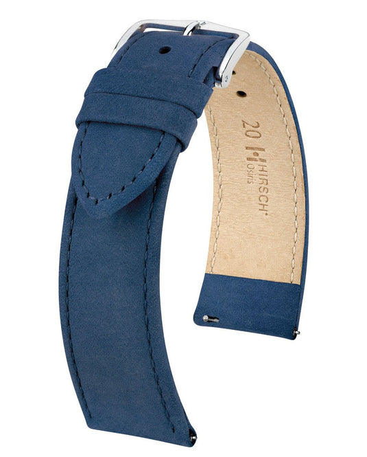Hirsch Nubuck - Texture Leather Osiris Watch Strap w/QR