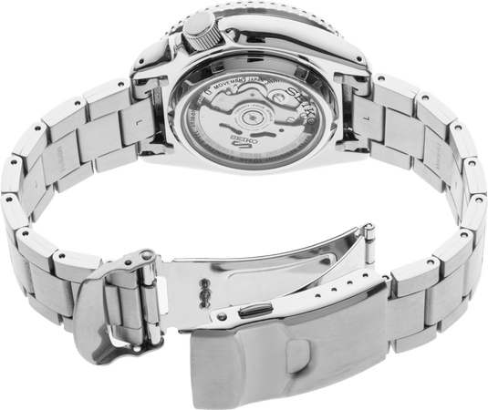 Seiko Seiko 5 Sports Automatic Watch Stainless Steel Case Blue Dial Blue/Red Bezel