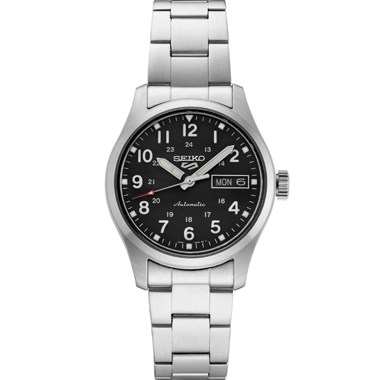 Seiko Seiko 5 Sports Mid - Size SS Automatic Black Dial