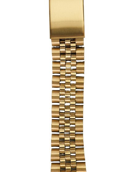Hadley Roma Solid Link Jubilee Style Metal Watch Band