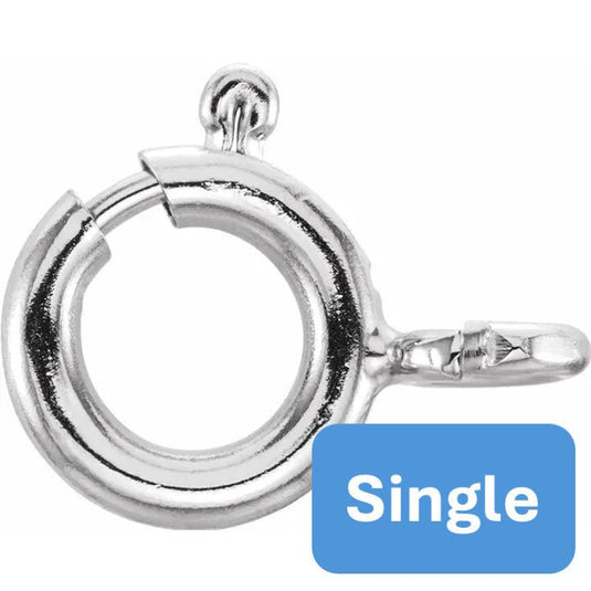 Stuller Spring Ring with Open Jump Ring