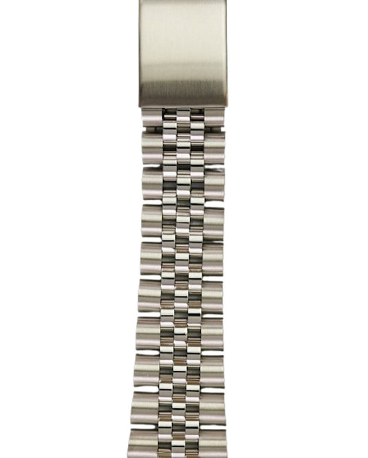 Hadley Roma Solid Link Jubilee Style Metal Watch Band