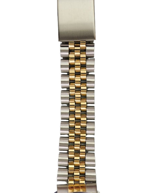 Hadley Roma Solid Link Jubilee Style Metal Watch Band