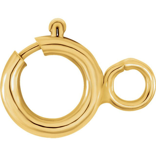 Stuller Spring Ring with Flat Jump Ring